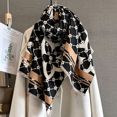 Retro Chic Floral Lattice Scarf
WS057 Black