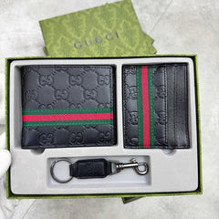 Men’s Luxury Gift Set Green and black striped