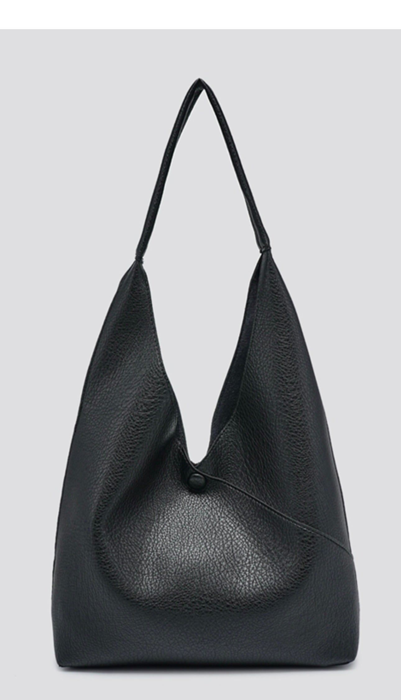 Women Large Hobo Slouch PU Leather Lightweight Practical Shoper Handbag Shoulder Bag With Small Purse Clutch Handbag