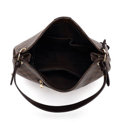 Brown check slouch bag with long strap - 5328 ( Back in store )  new!
