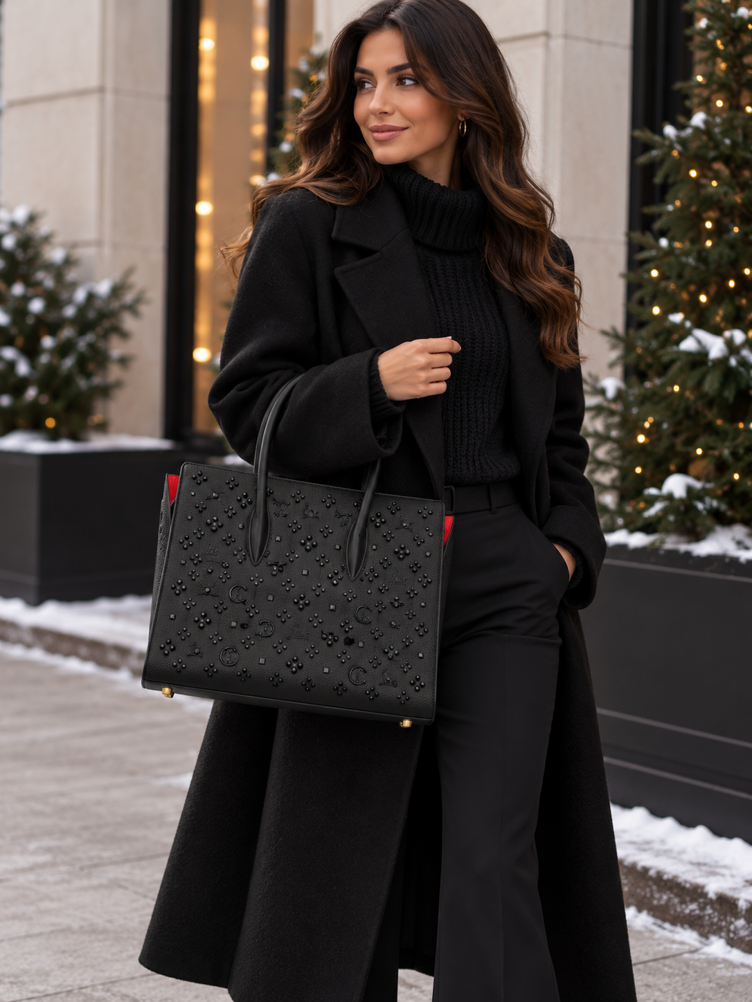 The Noir Stud Tote