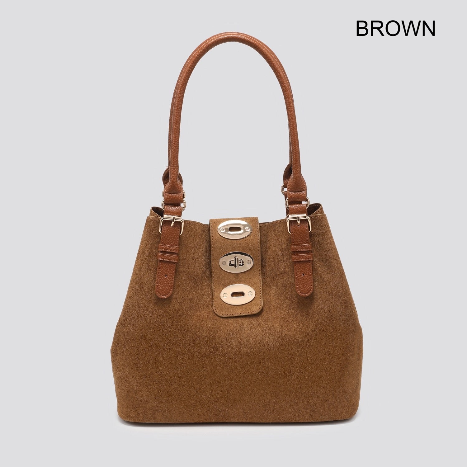 SS26 VEGAN SUEDE LEATHER BAG IN BAG SHOULDER BAG