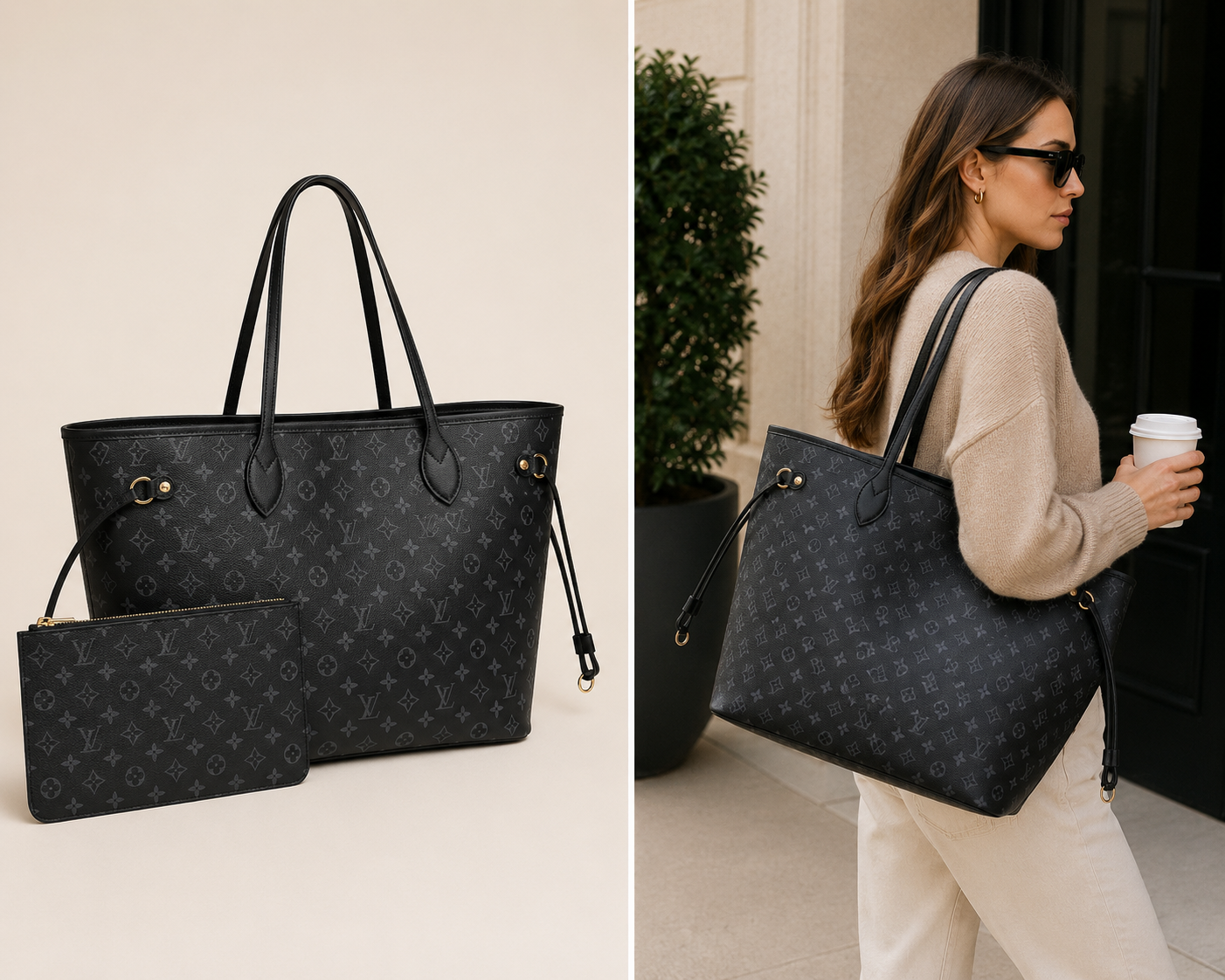 The perfect black tote bag for everyday style 🖤