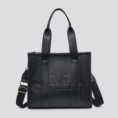 LARGE TOTE BAG WITH FABRIC STRAP