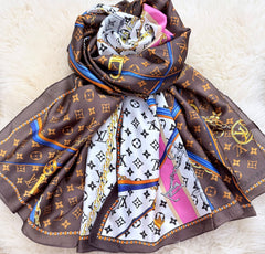 🤎 Chocolate Royale Silk Scarf