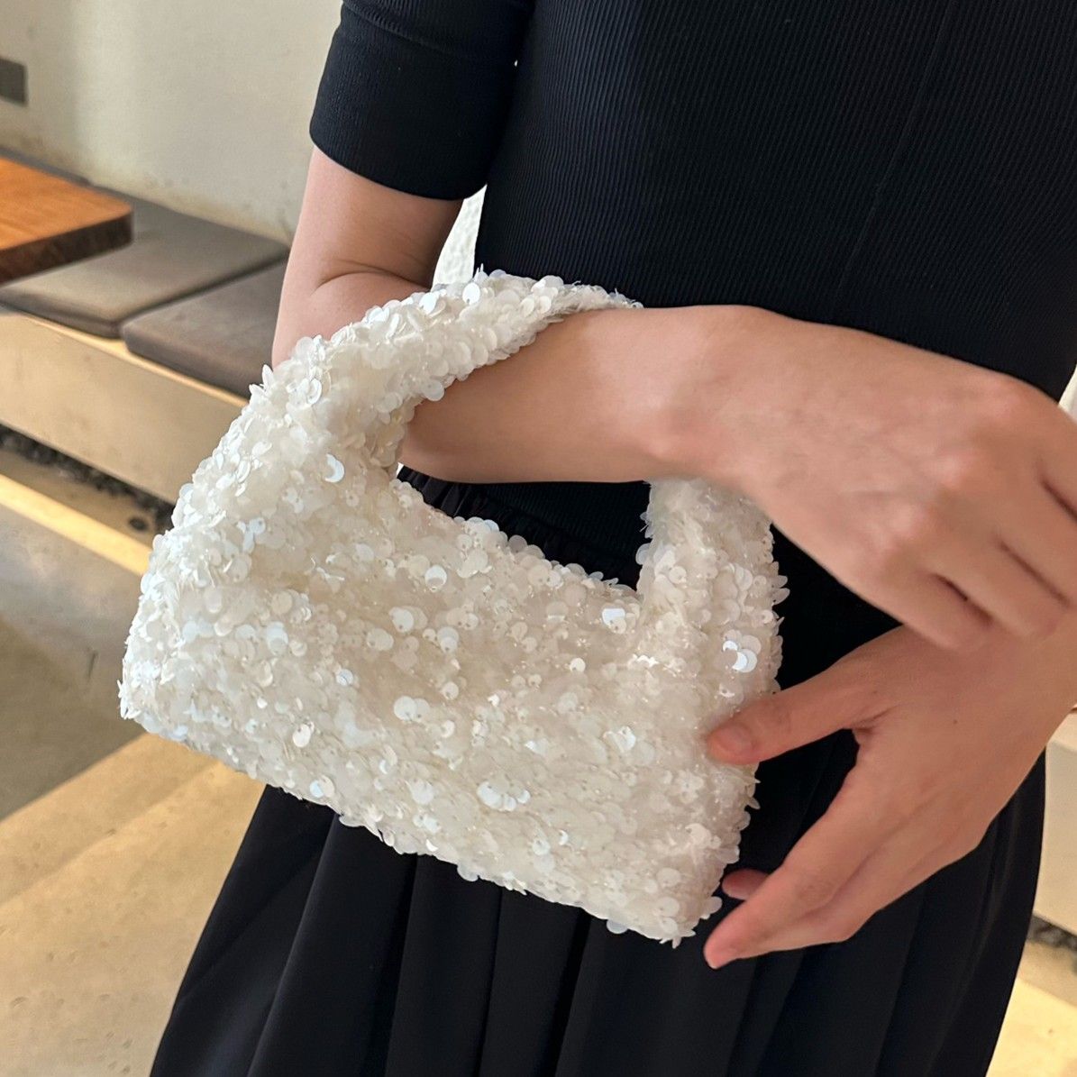 White Sequins Evening Clutch Bag
Product code 7269 White