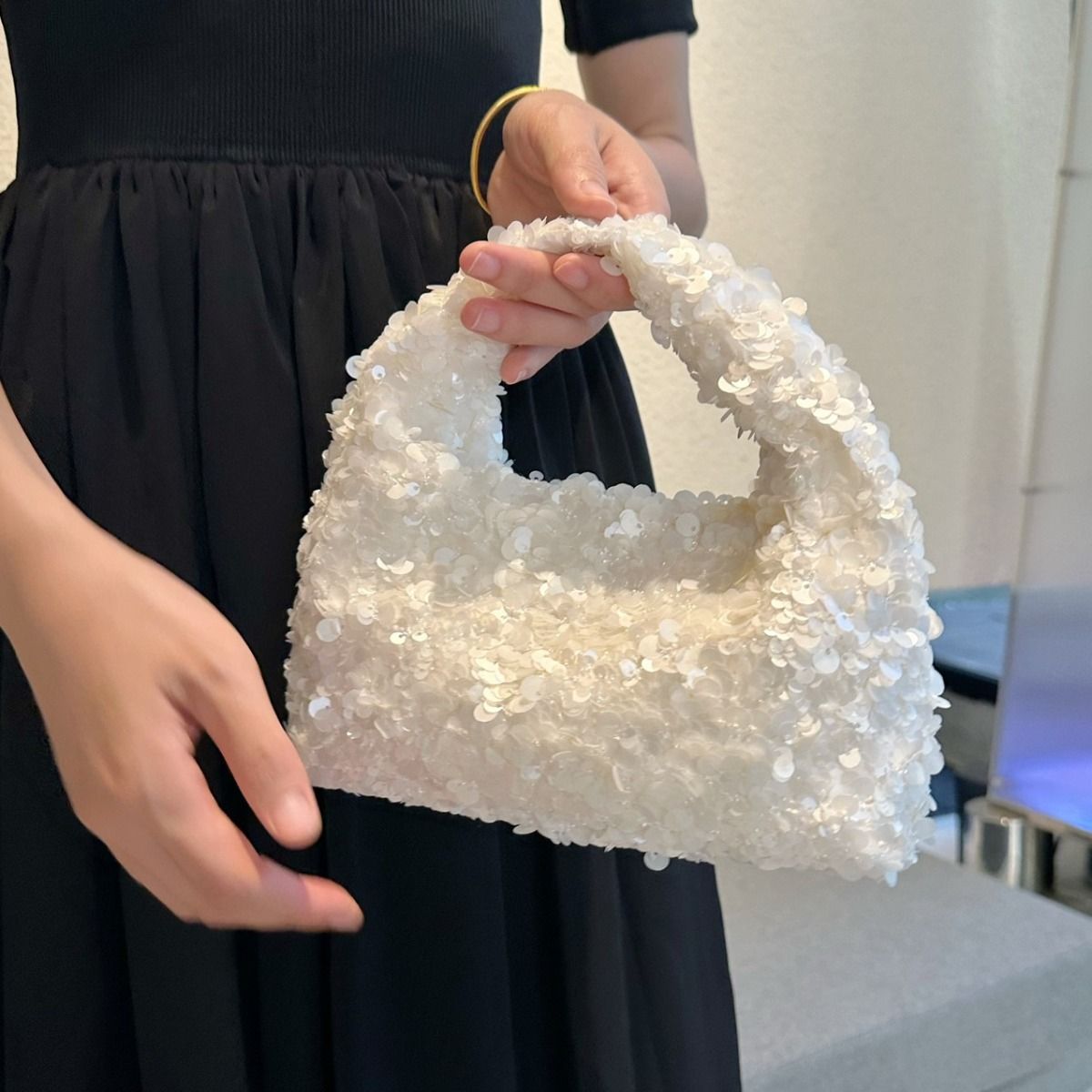 White Sequins Evening Clutch Bag
Product code 7269 White
