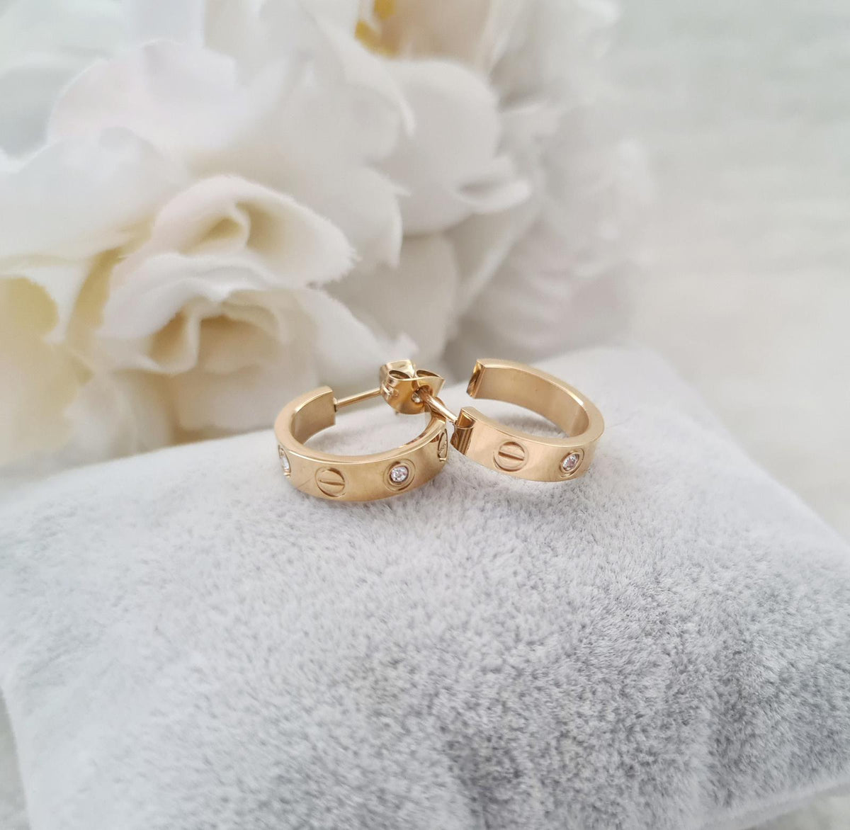 Nail earrings