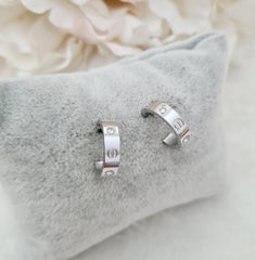 Nail earrings